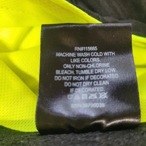 Batman Size Large Hoodie Pullover by TM & DC Comics Black Neon Green - Picture 5 of 10